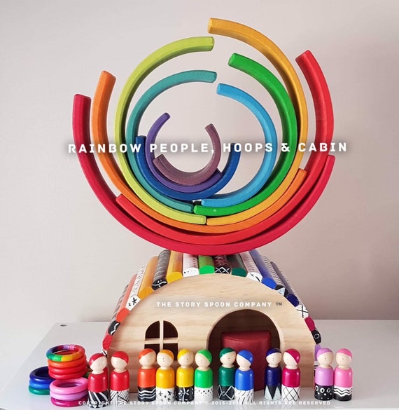 grimms rainbow peg dolls