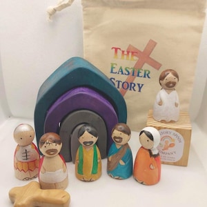 Peg Dolls. the Three Billy Goats Gruff. Montessori. Waldorf. Early