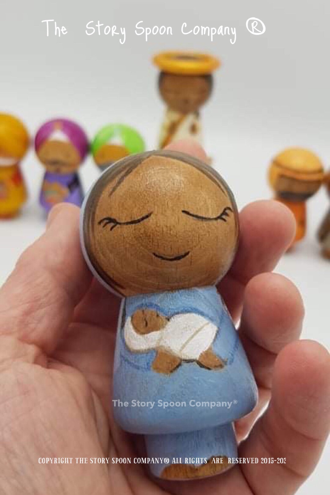 Nativity Set. Kokeshi. Christmas. Peg Dolls. Handmade. Wooden Etsy