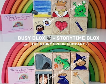 Story Blox. Storytime. Story Cube. Story Block. Wooden Toys. Montessori. Waldorf.