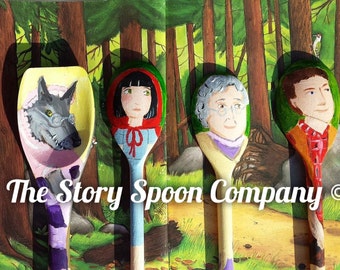 Little Red Riding Hood Story Spoons
