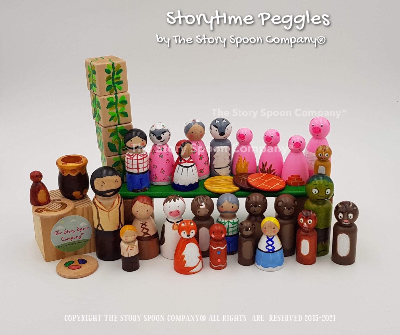 Peg Dolls. the Three Billy Goats Gruff. Montessori. Waldorf. Early