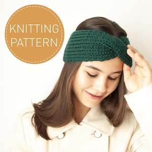 Twisted Knit Headband Pattern: Beginner Ear Warmer (PDF Pattern)
