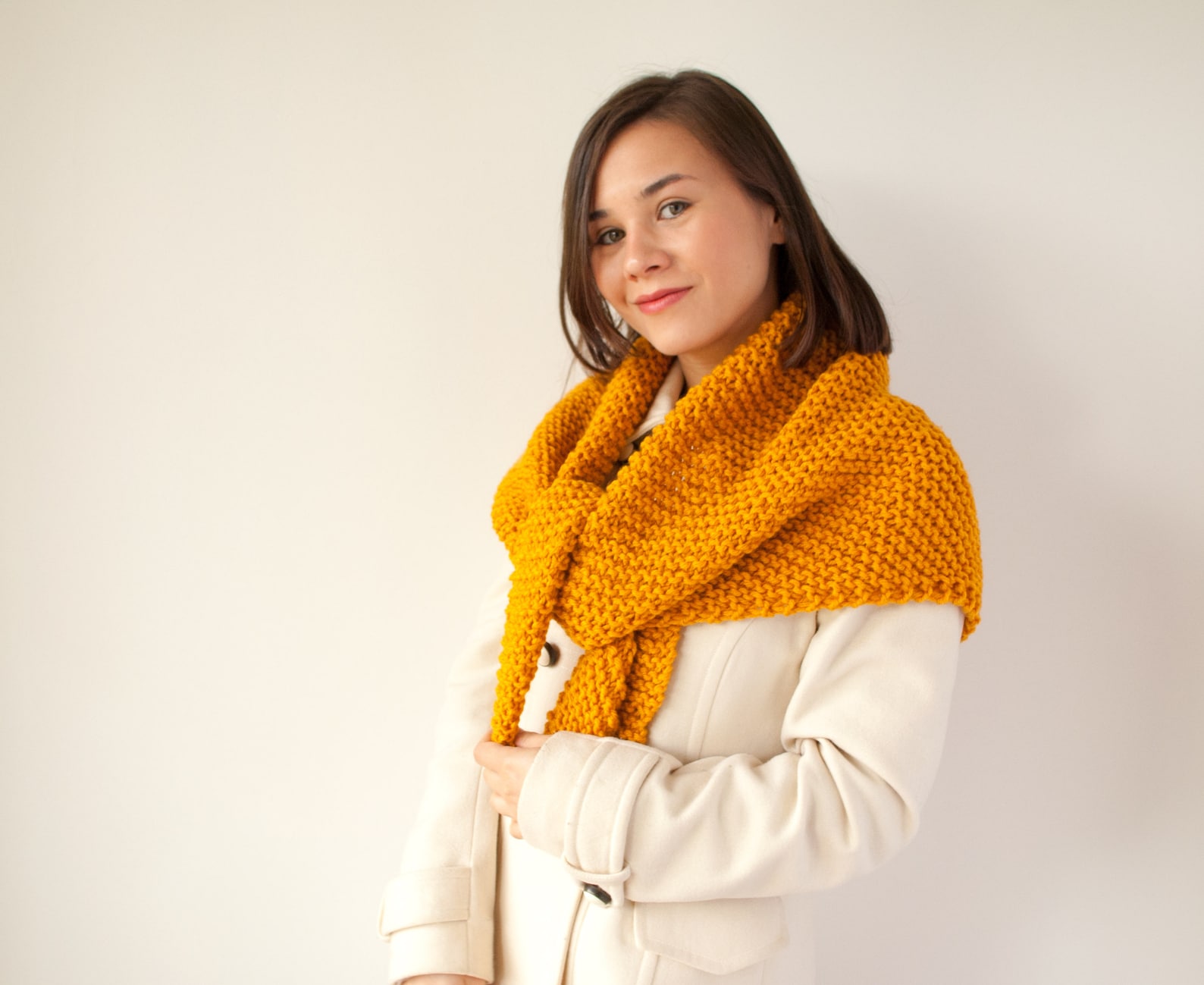 Triangle Scarf Knitting Kit. © SundriesModern