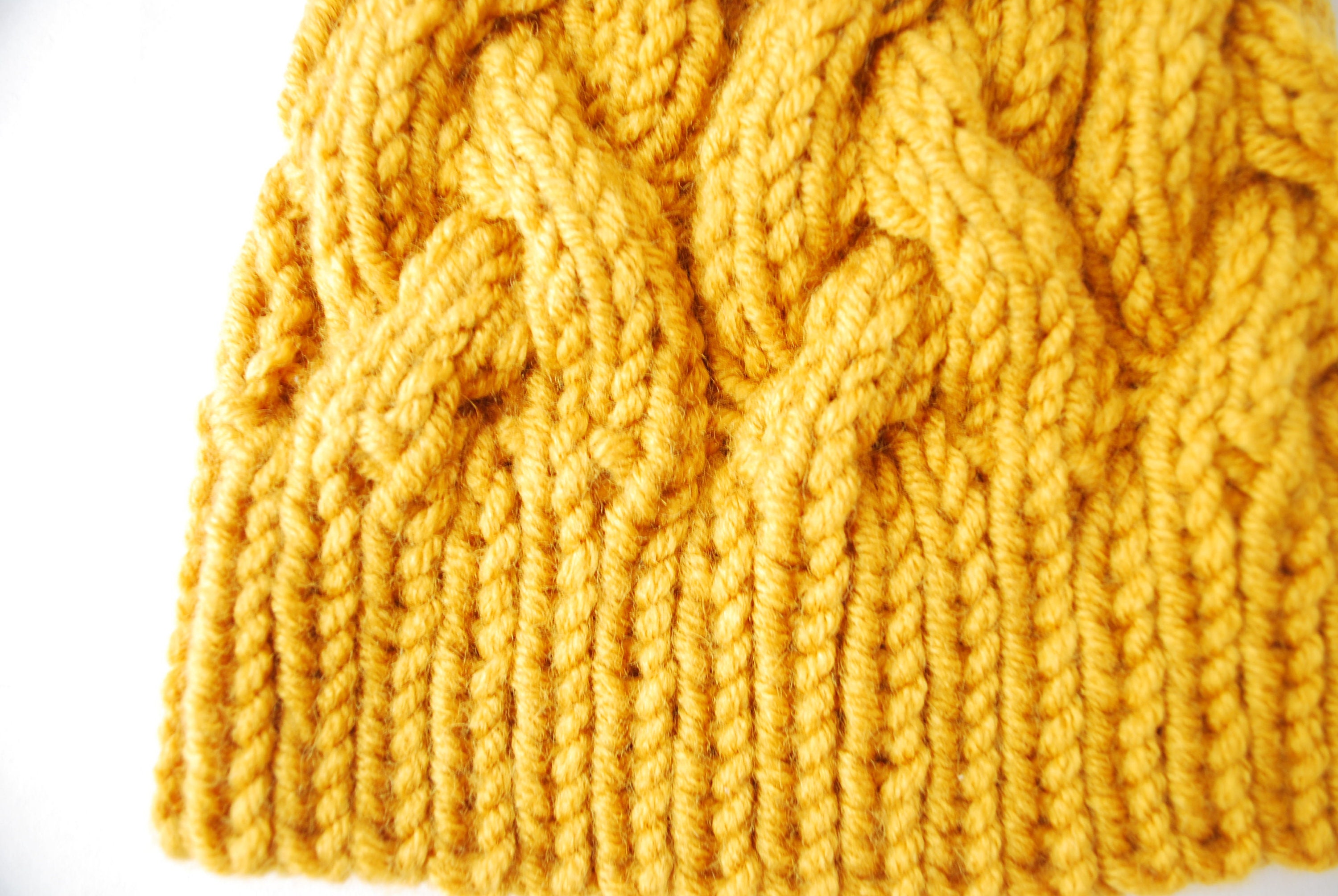 Cable Knit Winter Hat for Women in 15 Colors/ Pompon Winter Etsy