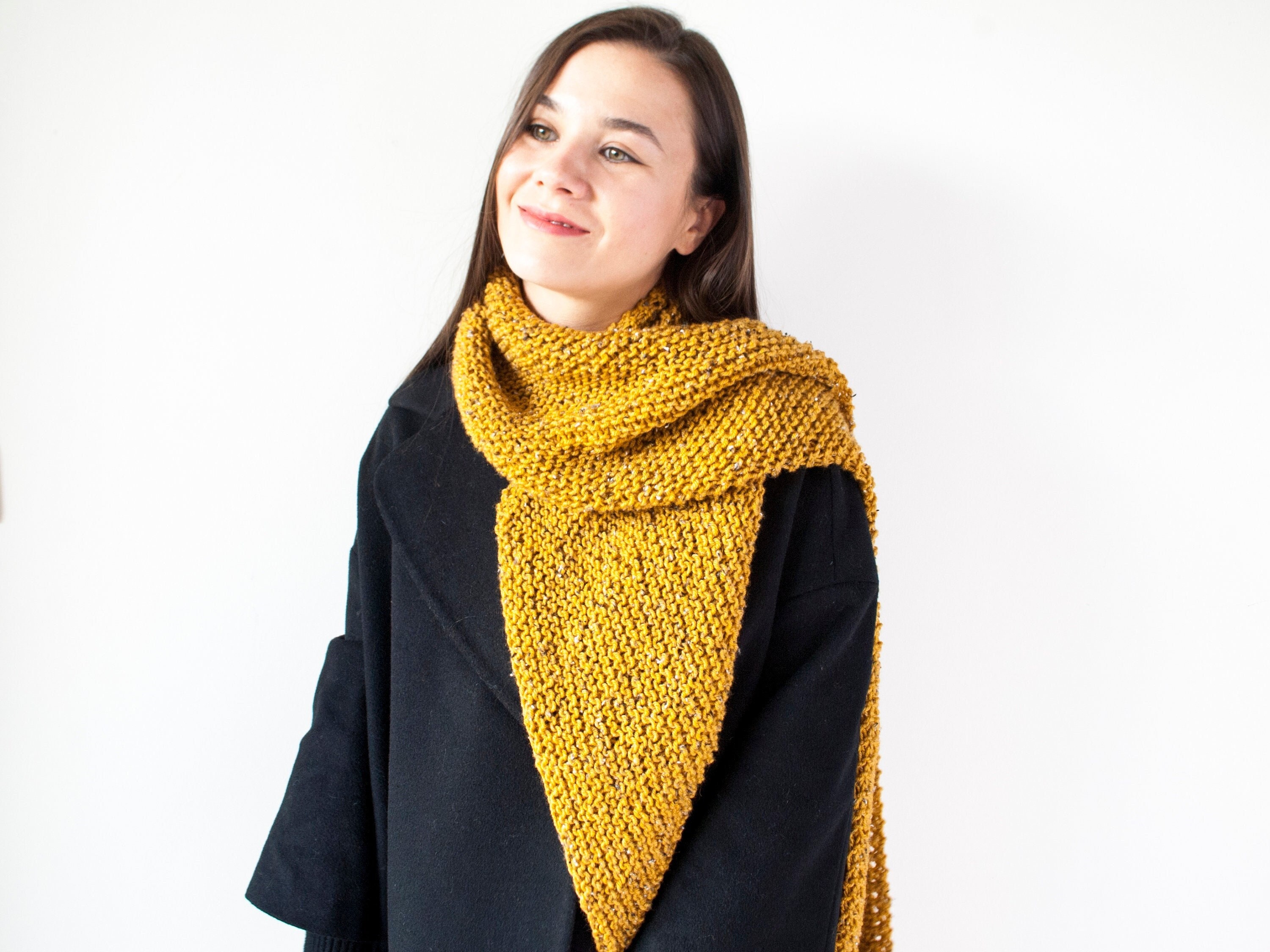 Mustard color sale scarf