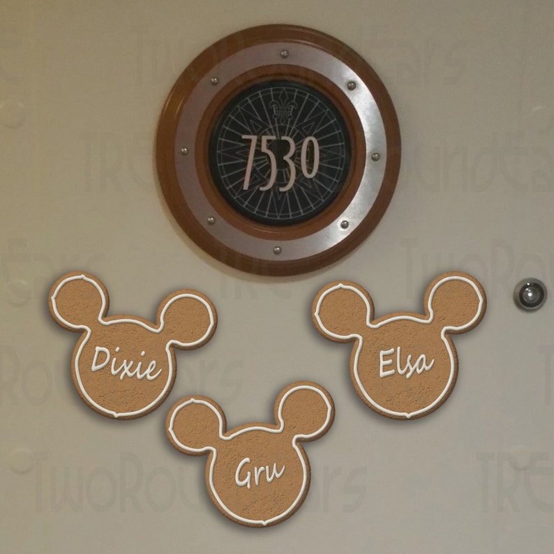 Disney Cruise Personalized Gingerbread Cookie Magnets