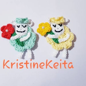 1 Gehaakte schapen applique, lam applique, verfraaiing, schapen motief, naaien, baby applique, boerderijdier, babykleertjes, kaarten maken, plakboek, katoen