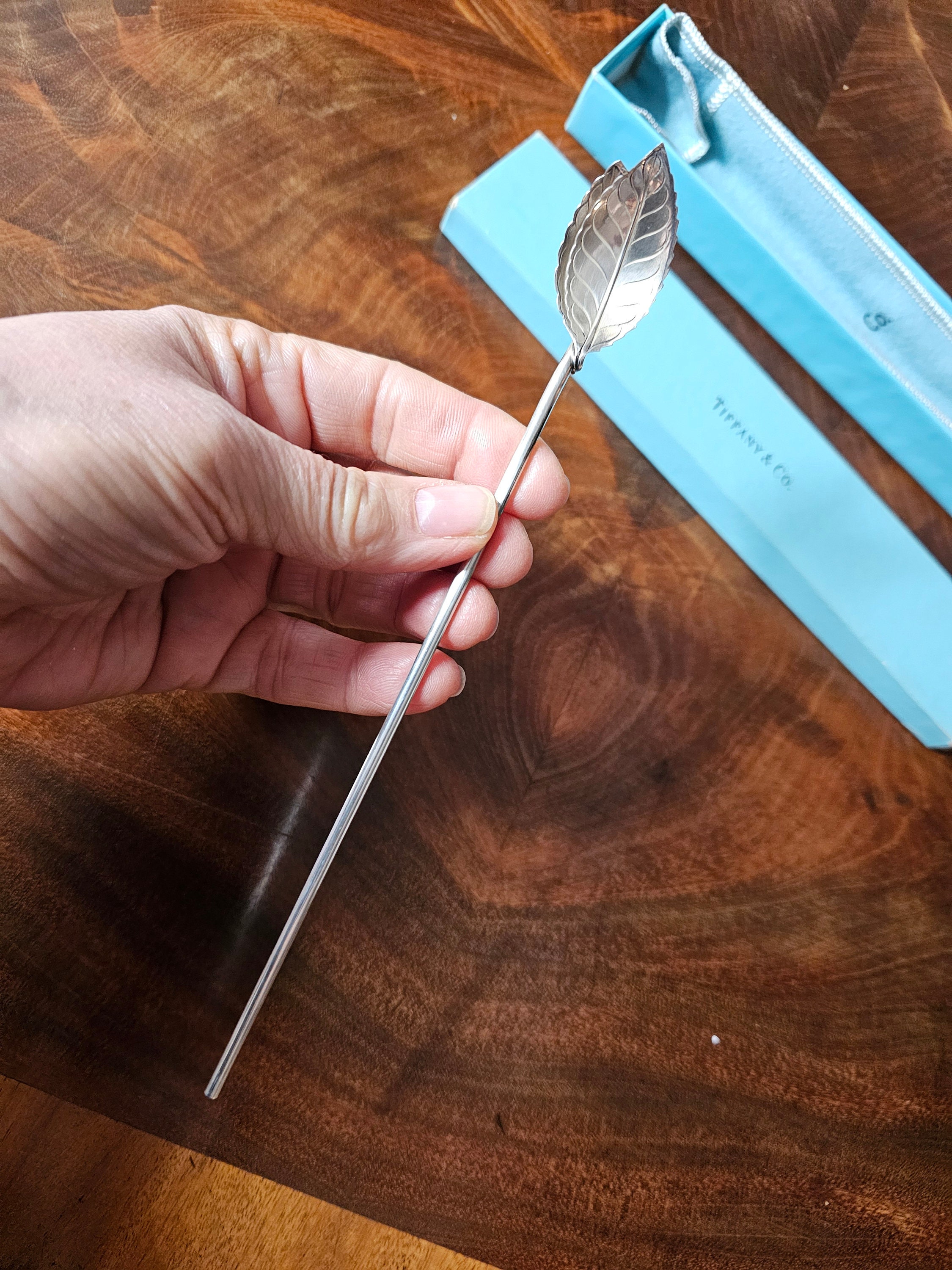 ティファニー スターリングシルバー リーフ ティースプーン