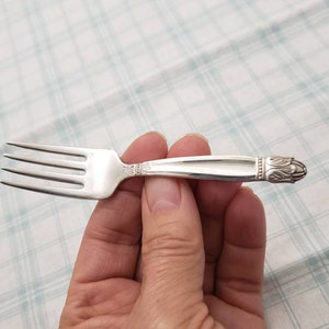 Vintage Child&#39;s Fork by Holmes and Edwards. The pattern is called Danish Princess. Polished and ready to use.  Ships FREE in the USA.