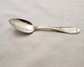 4 Antique Silverware teaspoons made in the 1860's by Rogers  called Vintage. Polished and ready to use. Ships FREE in USA.