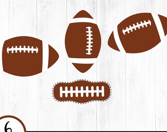 Football SVG, clipart football, football SVG Bundle, Dxf, Png, fichier de coupe vectorielle, ballon de sport svg, lacets de football, Silhouette, Cricut, numérique