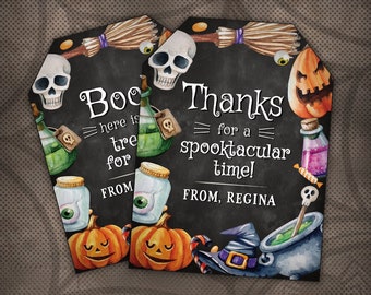 Halloween Geschenkanhänger, Halloween Geschenkanhänger, Halloween Geschenkanhänger, Halloween Party, Halloween Geburtstag, Geschenkanhänger, Aquarell, DIGITAL