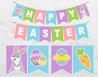 Download Happy Easter Banner Etsy