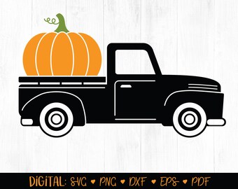 Fall Truck Svg Etsy