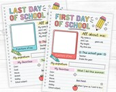 First and Last Day Of School Printable, Back to School Questionnaire Notebook, First week of School All About Me Interview, Memory Keepsake