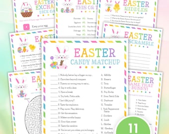 Easter Games Bundle Printable, Easter Activities, Easter Party Games ...