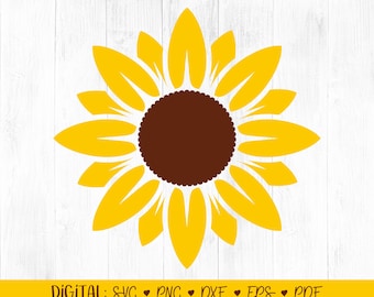 Download Yellow Flower Svg Etsy