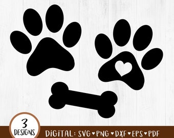 Download Paw Print Heart Etsy