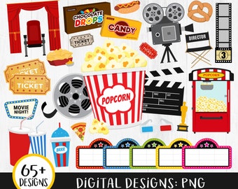 Download Movie Night Svg Etsy