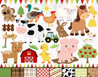 PNG farm animals Watercolor Lamb digital download JPG clip art red bandanna
