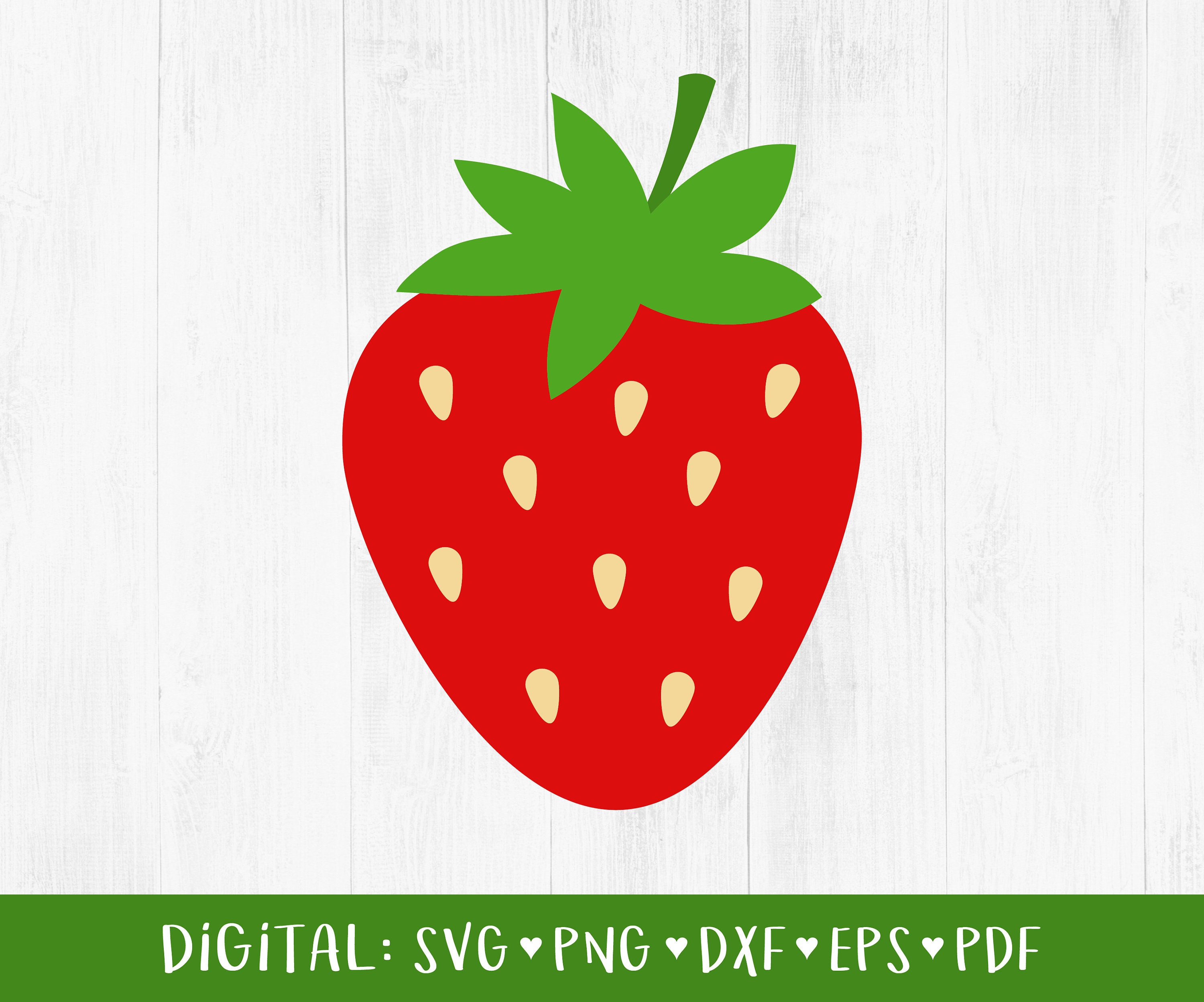 Strawberry svg vector art printable fruit png Strawberry clipart summer fruit clipart summer fruit svg vector clipart summer fruit svg