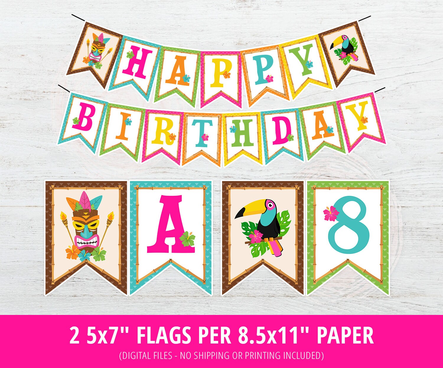 Printable Luau Party Decor Luau Party Birthday Decorations - Etsy