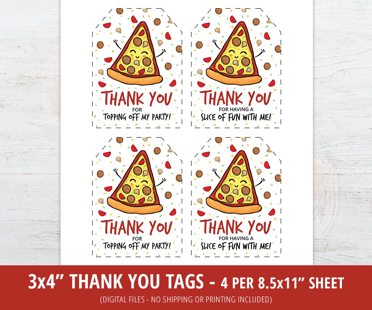 Pizza, Slice Of Fun Party Favors. 1 Bag  1 Child Includes 8-4x6 Cards,  Personalized Topper & 5 Assorted Crayons Or Paint Both Crafts - Yahoo  Shopping