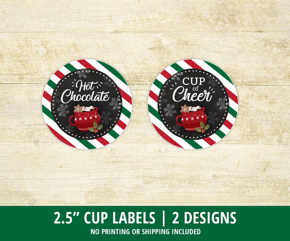 Hot Chocolate Bar Printable Kit Hot Chocolate Party Hot | Etsy