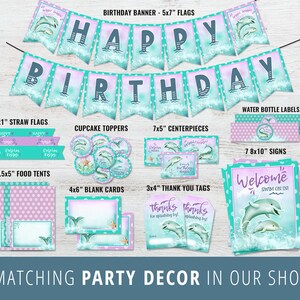 Dolphin Banner, Dolphin Birthday Banner, Dolphin Party, Dolphin ...