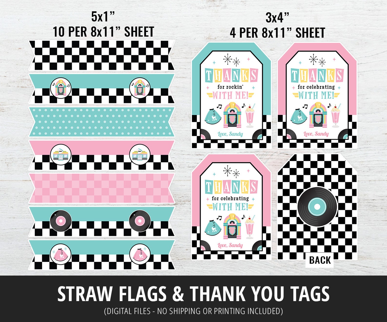 50s Birthday Party Decorations 50s Retro Party Decor 50s - Etsy