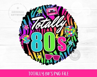 Sublimación PNG de los 80, Sublimación PNG de los 80, Retro de los 80, Camiseta de los 80, Clipart de los 80, Cumpleaños de los 80, Rayas de neón de los 80, Descarga instantánea