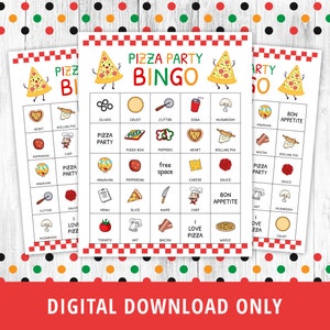 Pizza Game Printables, Pizza Party Family Trivia and Games, Pizza ...