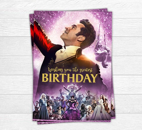 The Greatest Showman Birthday Card Birthday Card Greatest ...