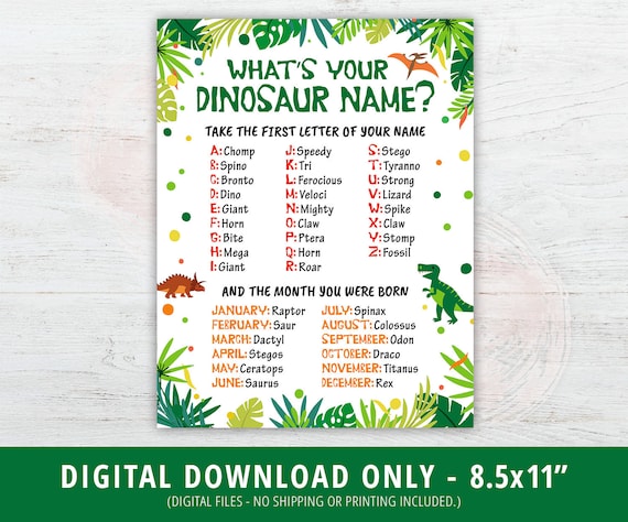 Dinosaur Printable Game Dinosaur Birthday Party Game -  Norway