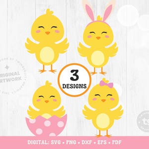 Easter Chick SVG, Chick Svg, Easter Svg, Easter Chick Clipart, Pasen Clipart, Easter Egg, Cute Chick, Spring, Cricut, PNG Digital
