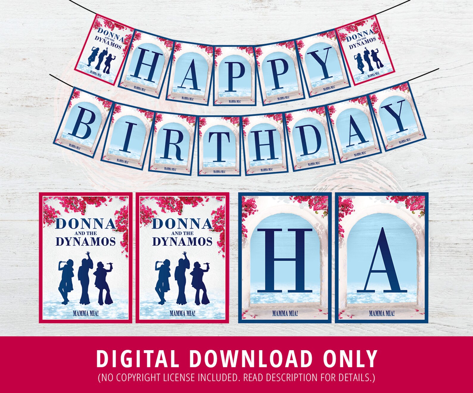 Mamma Mia Party Supplies Mamma Mia Birthday Decorations Etsy Australia