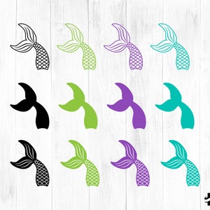 Sjöjungfru SVG, sjöjungfrusvans SVG, sjöjungfru Clipart, Dxf, Png, vektor klippfil, sjöjungfrufödelsedagsflicka, hav, filer för Cricut, silhuett, digitalt bild 2