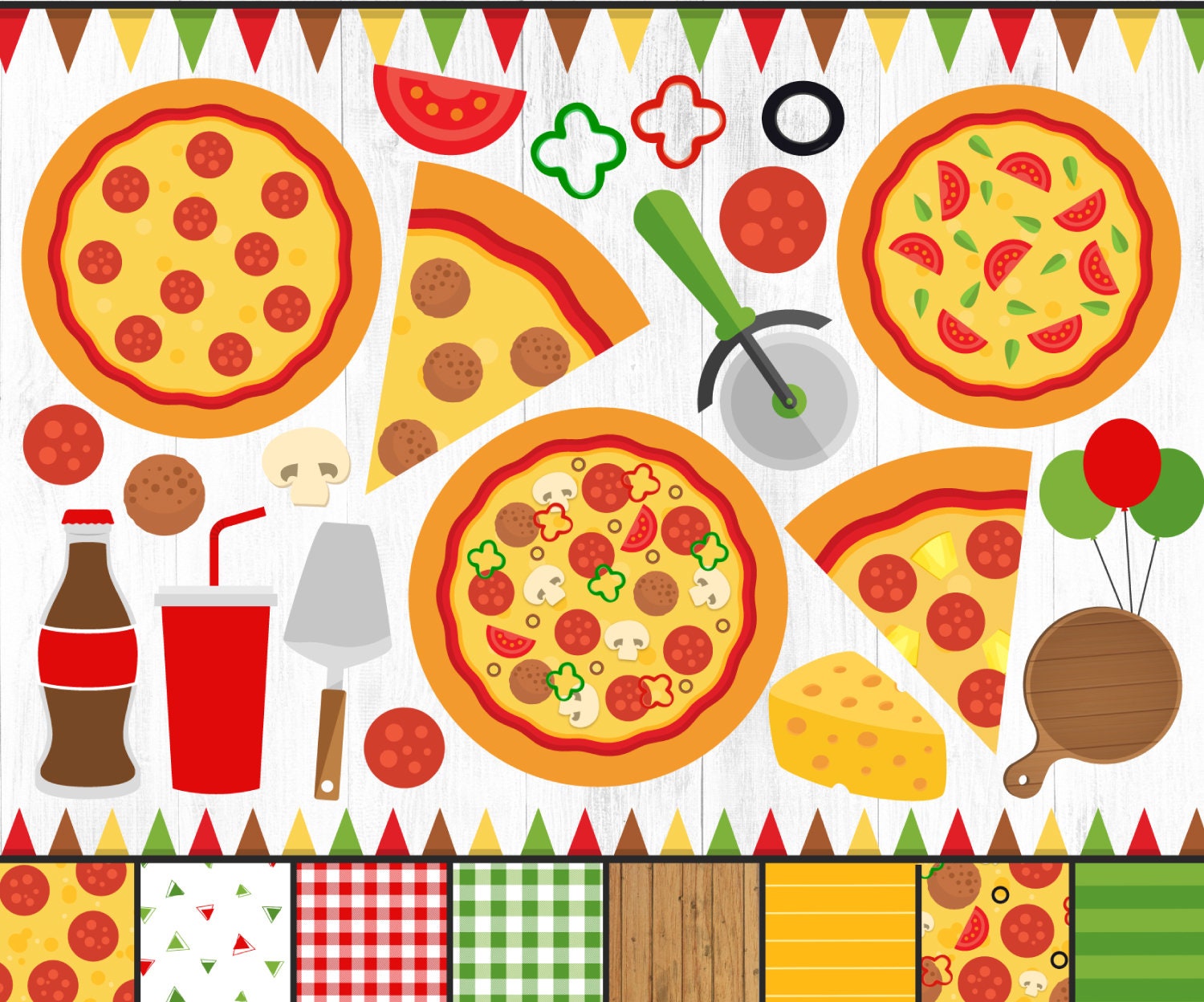 image pizza clipart toppings