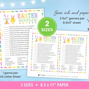Easter Games Bundle Printable, Easter Activities, Easter Party Games, Easter Games for Kids, Adults, Virtual Easter Party Games, DIGITAL image 4