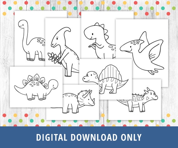 Dinosaur Games online - Dinosaur coloring pages