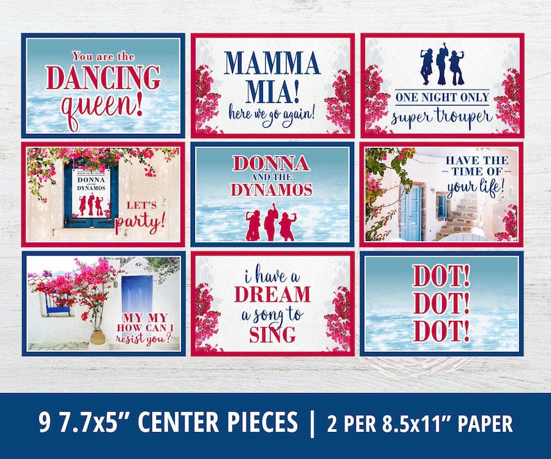 Mamma Mia Party Supplies Mamma Mia Birthday Decorations Etsy Australia