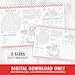 Pizza Party Placemat, Kids Pizza Coloring Placemat, Pizza Games, Pizza ...
