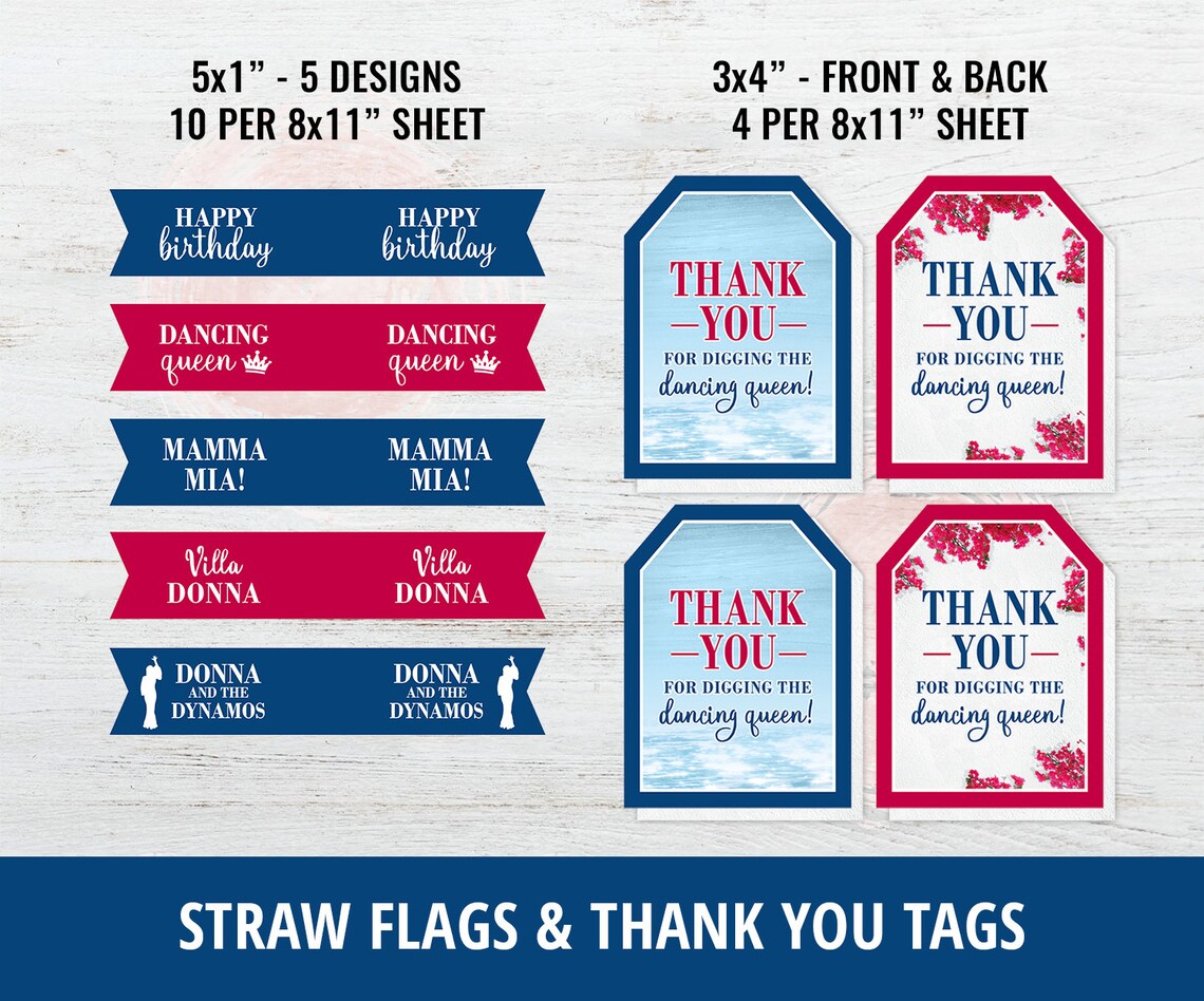 Mamma Mia Party Supplies Mamma Mia Birthday Decorations Etsy Australia