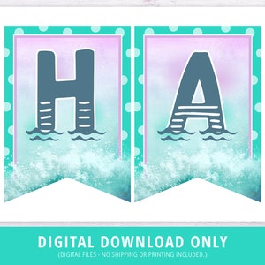 Dolphin Banner, Dolphin Birthday Banner, Dolphin Party, Dolphin ...