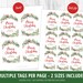 Merry Christmas Gift Tag Printable, Christmas Thank You Tag, Christmas ...