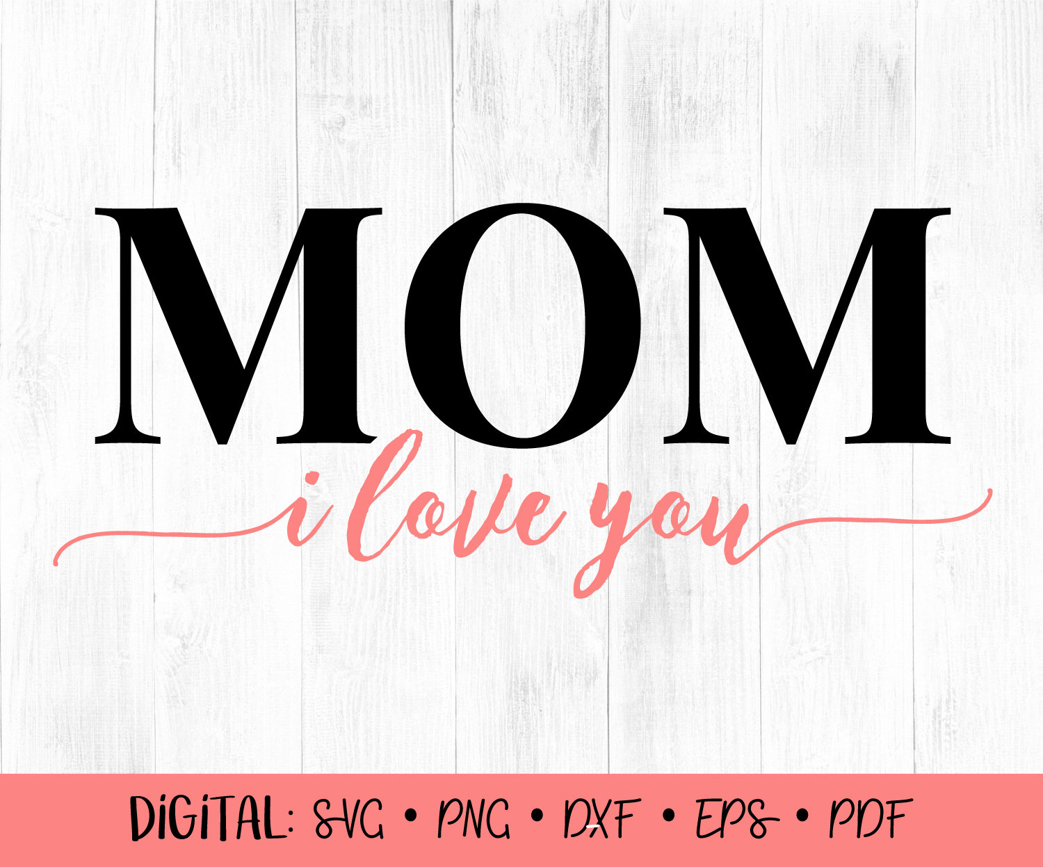 I Love You Mom SVG Mother's Day Clipart Mother's Day - Etsy