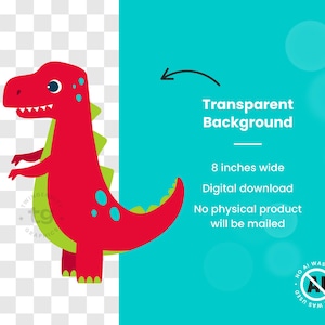 25 Dinosaur Clipart, Cute Dinos Clipart, Scrapbook printable Commercial Use. T-rex, Triceratops, brontosaurus, stegosaurus graphics PNG image 3