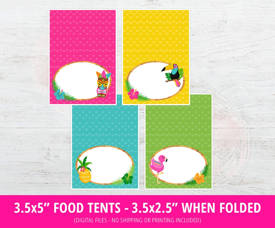 Printable Luau Party Decor Luau Party Birthday Decorations - Etsy