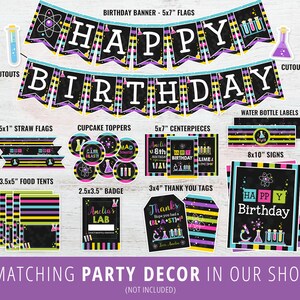 Science Party Invitation, Printable Mad Science Birthday Party ...